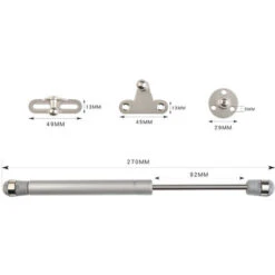 LECHUANG Support De Vérin à Gaz 120N/26lbs Ressort à Gaz Hydraulique De 8 Pouces De Longueur, Support De Levage De Sécurité, Support Pneumatique De Levage De Porte D'armoire Pour Coffre à Jouets D'arm -Fispool Magasin 100027078 2