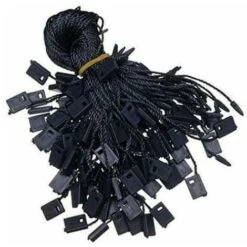 Lot De 1000 Attaches En Nylon Pour étiquettes, Vêtements, Bagages, Bijoux 18cm (Noir)