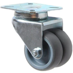 4 Roulettes Pour Meubles 400KG , Roulettes Pivotantes 50mm Avec Frein Et Sans Frein, Roues Plaques Industrielles Transport -Fispool Magasin 100266631 4