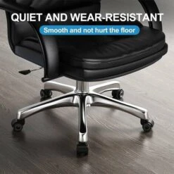 Lot De 5 Roulettes Pour Fauteuil De Bureau - 11 X 22 Mm - Design à Double Roues - Ne Raye Pas Le Sol - Diamètre : 50 Mm -Fispool Magasin 100277085 5