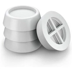 Pied De Machine à Laver Nti Vibration Pads Bruit Anti Vibration Pieds Pour Machines à Laver Et Sécheuses à Laver Patins Antivibrations En Caoutchouc (Blanc×4)