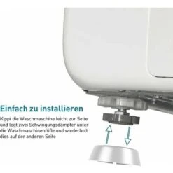 Pied De Machine à Laver Nti Vibration Pads Bruit Anti Vibration Pieds Pour Machines à Laver Et Sécheuses à Laver Patins Antivibrations En Caoutchouc (Blanc×4) -Fispool Magasin 100277133 5