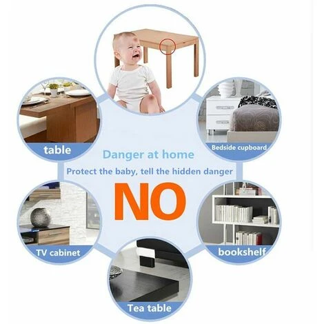 Paquet De 12 Protecteurs D'angle Transparents En Forme De L Adhésif Haute Résistance Résistant Aux Bébés Protecteur D'angle De Table Pointu Sécurité Pour Bébé Meubles Absorbant Les Chocs 6 Paquet De 12 Protecteurs D'angle Transparents En Forme De L Adhésif Haute Résistance Résistant Aux Bébés Protecteur D'angle De Table Pointu Sécurité Pour Bébé Meubles Absorbant Les Chocs – Image 4