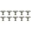 10PCS Boutons De Porte Boutons De Tiroir 30mm Vintage Poignées Boutons De Meuble De Meuble Pour Placards De Cuisine (Silver)