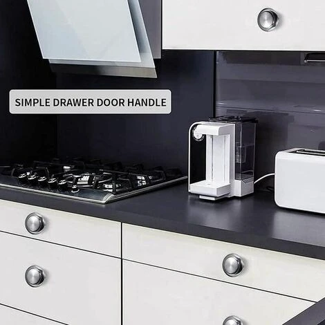 10PCS Boutons De Porte Boutons De Tiroir 30mm Vintage Poignées Boutons De Meuble De Meuble Pour Placards De Cuisine (Silver) 5 10PCS Boutons De Porte Boutons De Tiroir 30mm Vintage Poignées Boutons De Meuble De Meuble Pour Placards De Cuisine (Silver) – Image 3