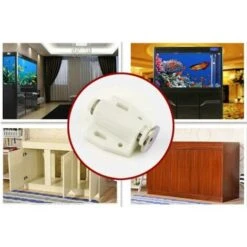 6 Pièces Loquets Magnétique à Déblocage Déclenchement Par Pression Attrape,Les Portes De L'amortisseur De Portes D'armoire à Poussoir Serrure De Porte Pour Ouvrir Les Loquets.(Noir) -Fispool Magasin 100343366 3