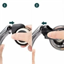 Roulettes Chaise De Bureau 5pcs, Roues Pivotantes 10x22 Mm Pour Chaises IKEA, Roulement Silencieux à 360°, Résistante à L'abrasion, Protection Contre Rayure -Fispool Magasin 100343822 4