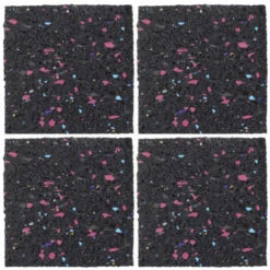 Pavé Anti-choc En Caoutchouc Recyclé 100x100mm X4 3M