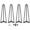 Lot De 4 Pieds épingle 40,5 Cm Pour Table Design Industriel