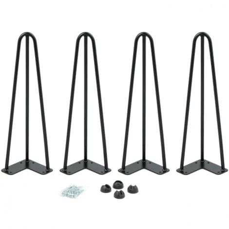 Lot De 4 Pieds épingle 40,5 Cm Pour Table Design Industriel 3 Lot De 4 Pieds épingle 40,5 Cm Pour Table Design Industriel