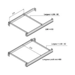 Profil Dossier Suspendu Latéral - Pour Coulisse : 500 Mm - HARN -Fispool Magasin 13477189 4