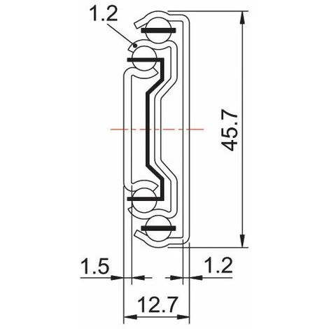 Coulisse De Tiroir à Billes Avec Amortisseur - 40 Kg - Sortie Totale - A Et B : 350 Mm - C : 96 Mm - D : 128 Mm - E : - - F : 16 Mm - G : 192 Mm - H : - - Longueur : 350 Mm - TCASYSTEM 4 Coulisse De Tiroir à Billes Avec Amortisseur - 40 Kg - Sortie Totale - A Et B : 350 Mm - C : 96 Mm - D : 128 Mm - E : - - F : 16 Mm - G : 192 Mm - H : - - Longueur : 350 Mm - TCASYSTEM – Image 2