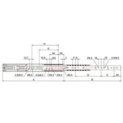 Coulisse De Tiroir à Billes Avec Amortisseur - 40 Kg - Sortie Totale - A Et B : 350 Mm - C : 96 Mm - D : 128 Mm - E : - - F : 16 Mm - G : 192 Mm - H : - - Longueur : 350 Mm - TCASYSTEM 10 Coulisse De Tiroir à Billes Avec Amortisseur - 40 Kg - Sortie Totale - A Et B : 350 Mm - C : 96 Mm - D : 128 Mm - E : - - F : 16 Mm - G : 192 Mm - H : - - Longueur : 350 Mm - TCASYSTEM -Fispool Magasin 13477348 4