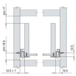 Coulisses De Tiroir à Galets - 35 Kg - Sortie 3/4 - Décor : Marron - Longueur : 300 Mm - HARN -Fispool Magasin 13477632 3