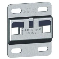 Platine Murale - Epaisseur : 8 Mm - Hauteur : 70 Mm - Largeur : 60 Mm - Décor : Zingué - CAMAR