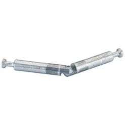 Goujon Articulé Du 860 - Axe De Perçage : 44 Mm - Décor : Zingué - Diamètre Perçage : 7 Mm - Longueur De Serrage 01 : 39 Mm - Longueur De Serrage 02 : 39 Mm - Matériau : Acier Nickelé - HETTICH