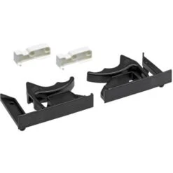 Support De Raccord Pour 16/19mm - Décor : Noir / Blanc - Matériau : Plastique - HETTICH