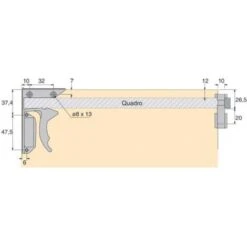Support De Raccord Pour 16/19mm - Décor : Noir / Blanc - Matériau : Plastique - HETTICH -Fispool Magasin 13480548 3