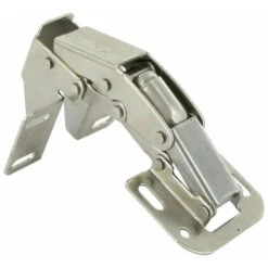 Charnière Invisible En Applique Pour Cadre - Décor : Nickelé - Largeur : 57 Mm - Matériau : Acier - Platine : Côté Porte Classique - TCASYSTEM