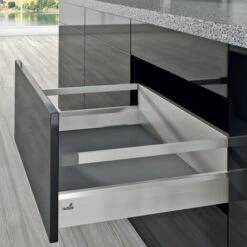 Tiroir Casserolier En Kit - Hauteur 94 Mm (186 Mm Avec Bandeaux) - Arcitech - Décor : Argent - Longueur : 450 Mm - HETTICH -Fispool Magasin 13482913 5