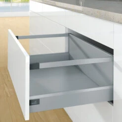 Kit Arcitech 94 Avec Bandeaux Hauteur 250 - Décor : Argent - Longueur : 450 Mm - HETTICH