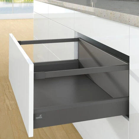 Kit Arcitech 94 Avec Bandeaux Hauteur 250 - Décor : Argent - Longueur : 450 Mm - HETTICH 5 Kit Arcitech 94 Avec Bandeaux Hauteur 250 - Décor : Argent - Longueur : 450 Mm - HETTICH – Image 3