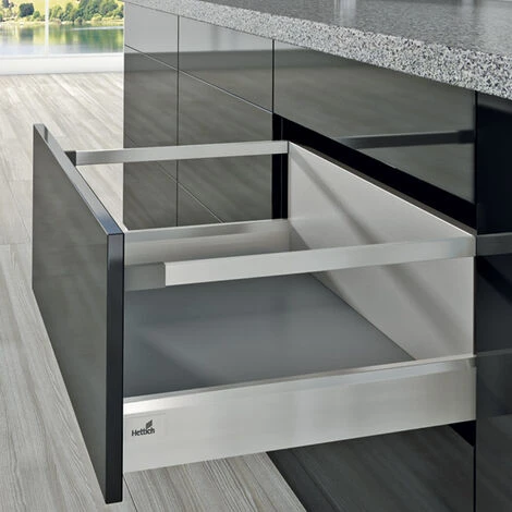 Kit Arcitech 94 Avec Bandeaux Hauteur 250 - Décor : Argent - Longueur : 450 Mm - HETTICH 7 Kit Arcitech 94 Avec Bandeaux Hauteur 250 - Décor : Argent - Longueur : 450 Mm - HETTICH – Image 5