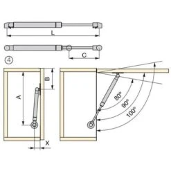 Compas De Porte Relevable - Charge : 5 Kg - ITAR -Fispool Magasin 13485145 5