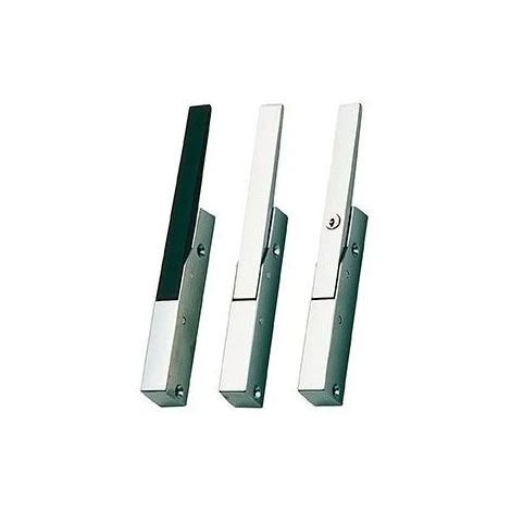 Loqueteau Automatique Pour Porte épaisseur 22 - Décor : Chromé Satiné / Noir - Serrure : Sans - FERMOD 3 Loqueteau Automatique Pour Porte épaisseur 22 - Décor : Chromé Satiné / Noir - Serrure : Sans - FERMOD