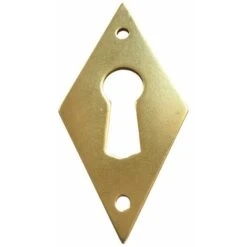 Entrée Losange Laiton - Décor : Poli - Hauteur : 49 Mm - Largeur : 25 Mm - Sens : Porte - FOSUN