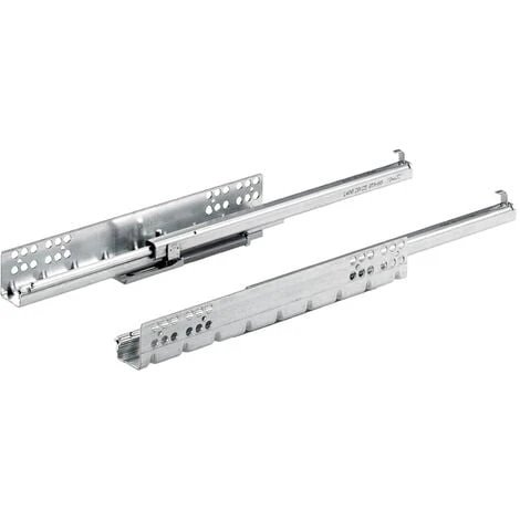 Coulisse Bois Quadro 25 Silent System - Profondeur Intérieur De Caisson Mini : 263 Mm - Longueur : 250 Mm - HETTICH 3 Coulisse Bois Quadro 25 Silent System - Profondeur Intérieur De Caisson Mini : 263 Mm - Longueur : 250 Mm - HETTICH