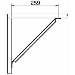 Raidisseur D'angle Pour Lit - Décor : Zingué - Longueur : 387 Mm - LUDMANN -Fispool Magasin 13492436 3