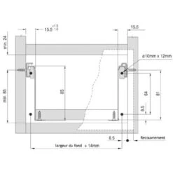 Côtés De Tiroirs Sortie 3/4 - Haut 85 - Longueur : 270 Mm - HARN -Fispool Magasin 13492818 3