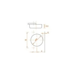 Embase Pour Charnière Contre Coudée - Fixation : A Visser - Epaisseur : 9 Mm - SALICE -Fispool Magasin 13493732 3