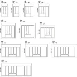 Ramasse-couverts En Pvc Gris - Décor : Gris Aluminium - Largeur Maxi : 240 Mm - Largeur Mini : 200 Mm - Pour Caisson De Largeur : 300 Mm - VOLPATO -Fispool Magasin 13493981 3