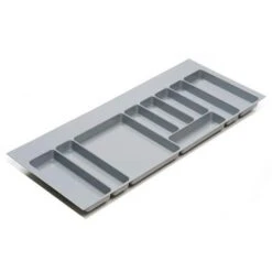 Ramasse-couverts En Pvc Gris - Décor : Gris Aluminium - Largeur Maxi : 240 Mm - Largeur Mini : 200 Mm - Pour Caisson De Largeur : 300 Mm - VOLPATO -Fispool Magasin 13493981 4