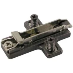 Embase Zamac Cruciforme Réglage 3d - Décor : Nickelé - Epaisseur : 0 Mm - Fixation : A Visser - SALICE