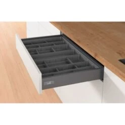 Ramasse Couverts Orgatray 590 Anthracite - Pour Tiroir De Profondeur : 470 Mm - Largeur : 407 Mm - Pour Caisson De Largeur : 500 Mm - HETTICH