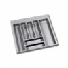 Range-couverts Pour Tiroirs De Cuisine Optima - Module 600 Mm - Plastique - Gris -Fispool Magasin 16679241 1