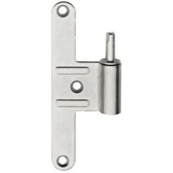 Paumelle Mâle HB130 - Réglable - Gauche - Zingué Argent - Lame Centrée - M-789261