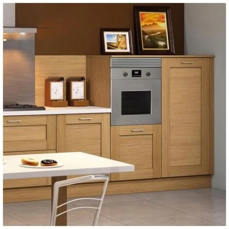 Grille D'habillage De Four Ou Frigo - Décor : Gris Argent - ITAR 6 Grille D'habillage De Four Ou Frigo - Décor : Gris Argent - ITAR – Image 4