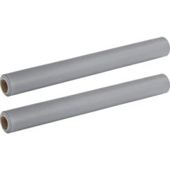 WENKO Tapis Fond De Tiroir Avec Picots, Tapis Antidérapant Tiroir, Protection Tiroir Cuisine, Découpable, Lot De 2, Plastique, 150x50 Cm, Gris