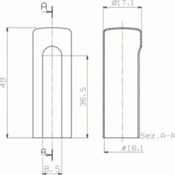 Demi Cache-fiches En Aluminium GC 838 Pour Fiches Exacta 495 Menuiserie Bois Boîte De 4