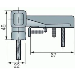 Paumelle Pour Porte PVC, Type KTN6R Dormant Largeur 20 Mm Blanc RAL 9016 8 Paumelle Pour Porte PVC, Type KTN6R Dormant Largeur 20 Mm Blanc RAL 9016 -Fispool Magasin 19007860 2