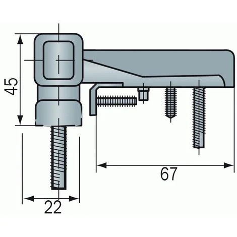 Paumelle Pour Porte PVC, Type KTN6R Dormant Largeur 20 Mm Blanc RAL 9016 4 Paumelle Pour Porte PVC, Type KTN6R Dormant Largeur 20 Mm Blanc RAL 9016 – Image 2