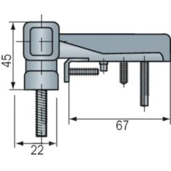 Paumelle Pour Porte PVC, Type KTN6R Dormant Largeur 20 Mm Blanc RAL 9016 9 Paumelle Pour Porte PVC, Type KTN6R Dormant Largeur 20 Mm Blanc RAL 9016 -Fispool Magasin 19007860 3