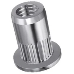 Douilles Taraudées Rivklé Tête Plate Acier Zingué, Diamètre De Perçage 11 Mm, Diamètre Nominal M8, Boîte De 100 Douilles