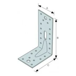 Equerre Perforée Renforcée Acier 90 X 150 X 65 - SIMPSON -Fispool Magasin 2119604 4