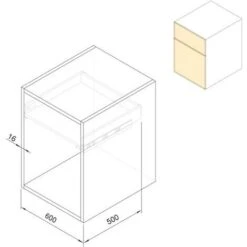 Emuca Kit De Tiroir Pour Cuisine Et Salle De Bain Vertex De Hauteur 93 Mm Avec Panneaux Incluses., 600, Gris Anthracite, 1 Ut. - Talla -Fispool Magasin 22996790 5