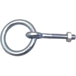 Anneau D'écurie Ecrou Acier Zingué VISO Tige 100 Mm Fil Ø10 - AEE10E